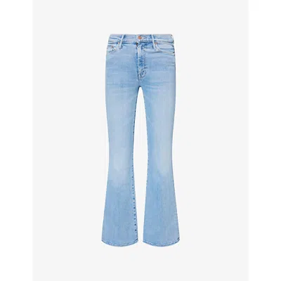 Mother Womens The Weekender Flared-leg Denim Jeans Blessing In Disguise