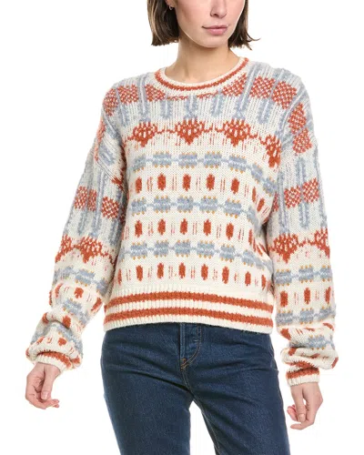 Mother Wool-blend Pullover In Beige