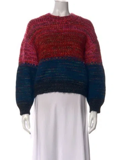 Pre-owned Mother Wool Colorblock Pattern Sweater In Multi