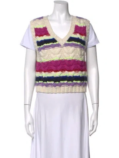 Pre-owned Mother Wool Patterned Sweater W/ Tags In Multicolor