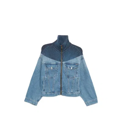 Mother Zip Striped Jacket In Pattern