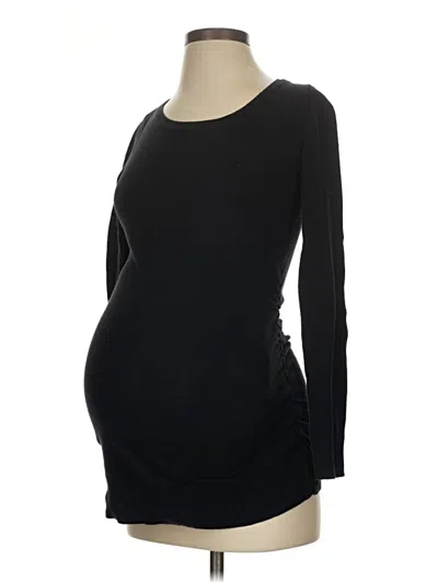 Pre-owned Motherhood 3/4 Sleeve T-shirt In Black