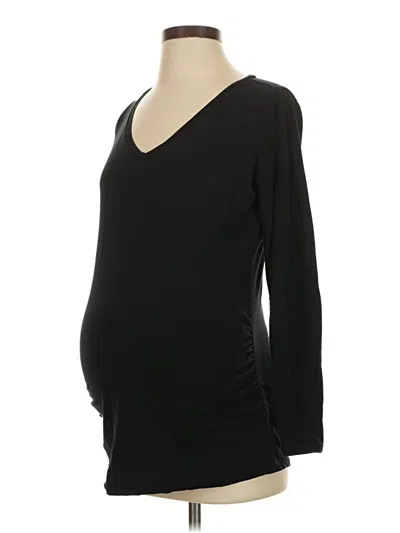 Pre-owned Motherhood 3/4 Sleeve T-shirt In Black