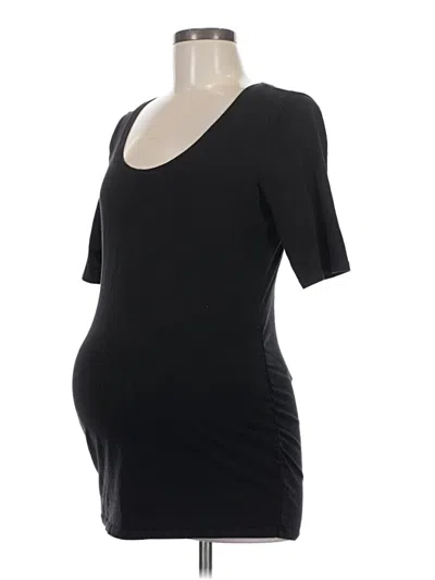 Pre-owned Motherhood 3/4 Sleeve T-shirt In Black