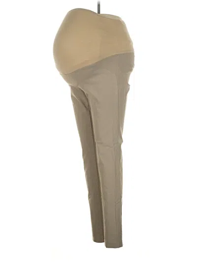 Pre-owned Motherhood Active Pants In Tan