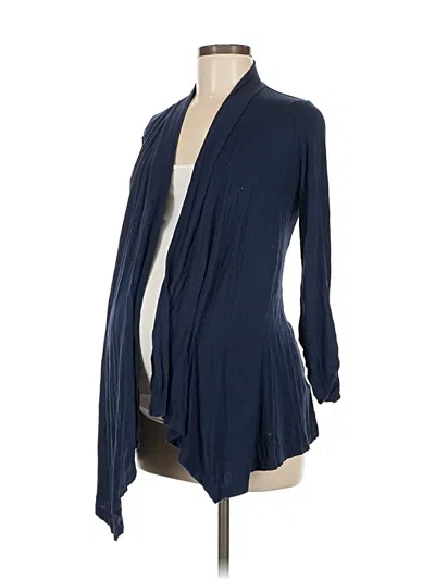 Pre-owned Motherhood Cardigan Sweater In Blue