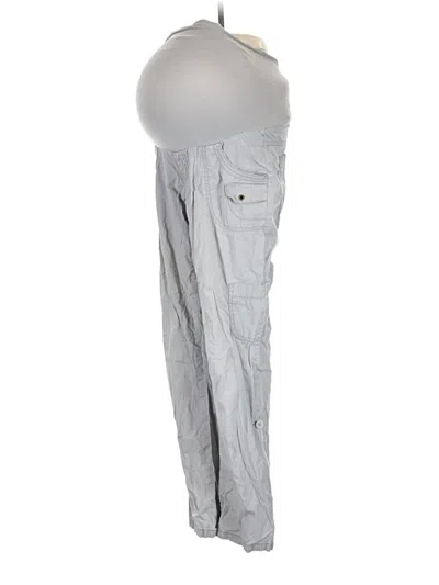 Pre-owned Motherhood Cargo Pants In Gray