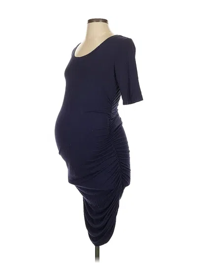 Pre-owned Motherhood Casual Dress In Blue