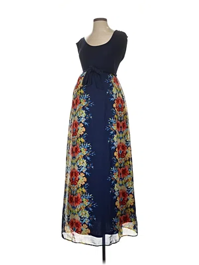 Pre-owned Motherhood Casual Dress In Blue