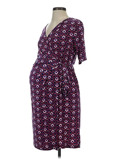 Pre-owned Motherhood Casual Dress In Blue