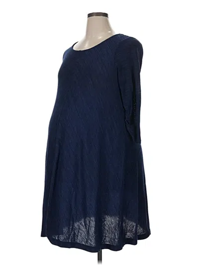 Pre-owned Motherhood Casual Dress In Blue