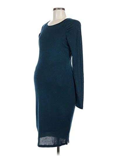 Pre-owned Motherhood Casual Dress In Blue