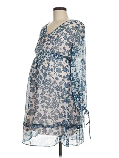 Pre-owned Motherhood Casual Dress In Blue