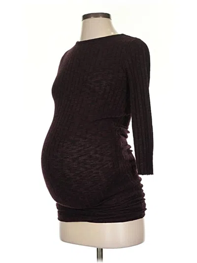 Pre-owned Motherhood Casual Dress In Burgundy