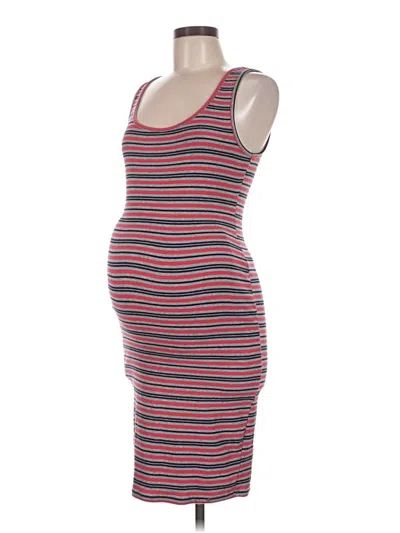 Pre-owned Motherhood Casual Dress In Burgundy