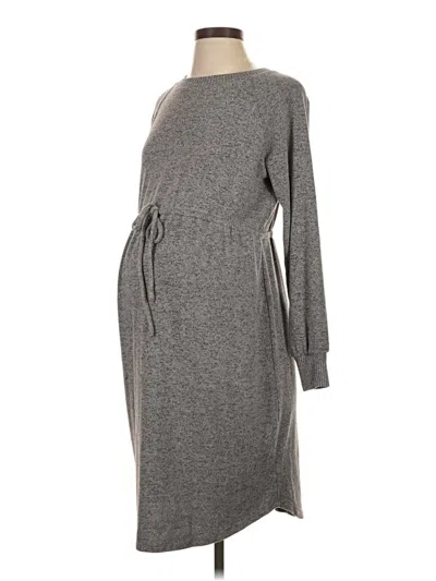 Pre-owned Motherhood Casual Dress In Gray