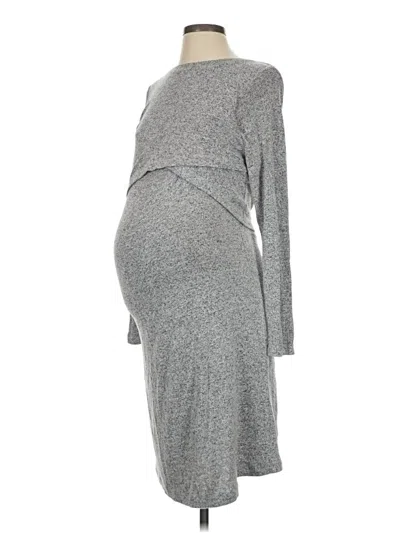 Pre-owned Motherhood Casual Dress In Gray