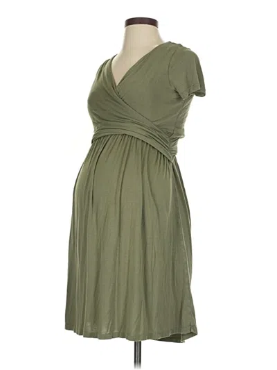 Pre-owned Motherhood Casual Dress In Green