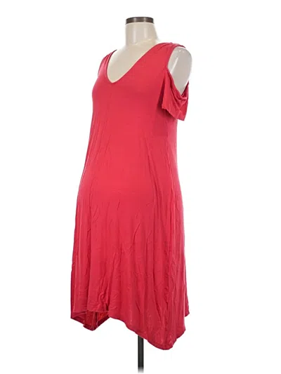 Pre-owned Motherhood Casual Dress In Red