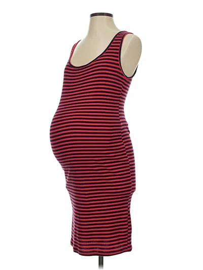 Pre-owned Motherhood Casual Dress In Red