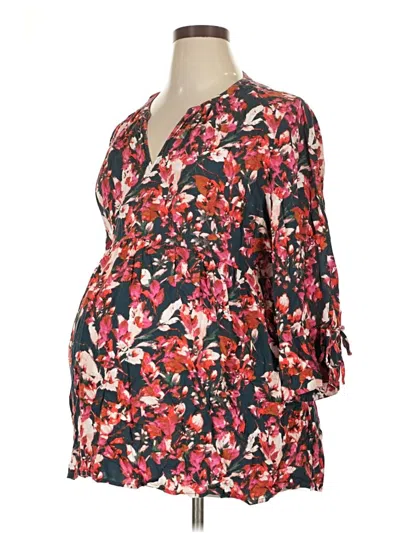 Pre-owned Motherhood Casual Dress In Red