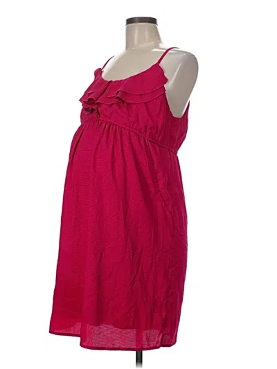 Pre-owned Motherhood Casual Dress In Red