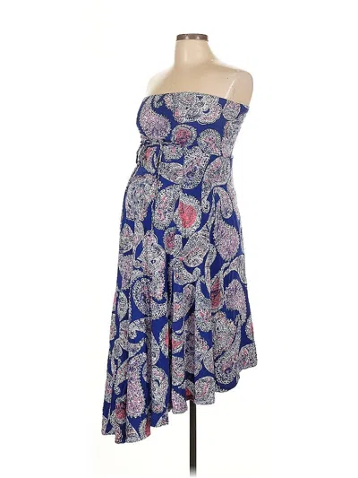 Pre-owned Motherhood Cocktail Dress In Blue