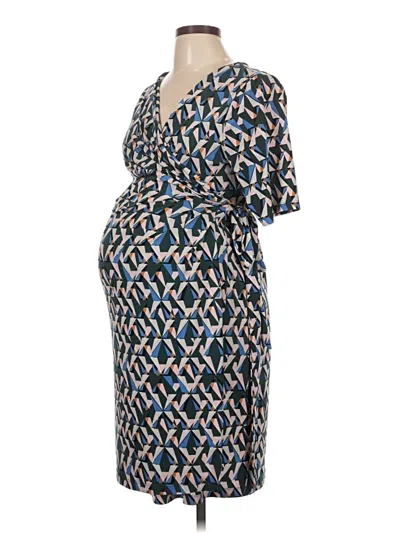 Pre-owned Motherhood Cocktail Dress In Blue