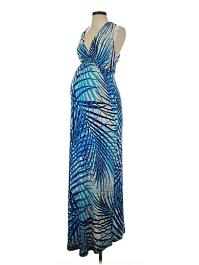Pre-owned Motherhood Cocktail Dress In Blue