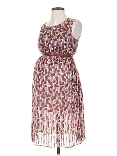 Pre-owned Motherhood Cocktail Dress In Burgundy