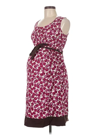 Pre-owned Motherhood Cocktail Dress In Burgundy