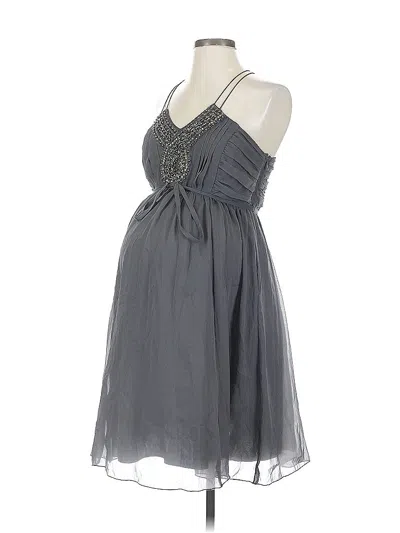 Pre-owned Motherhood Cocktail Dress In Gray