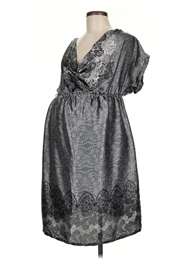 Pre-owned Motherhood Cocktail Dress In Silver