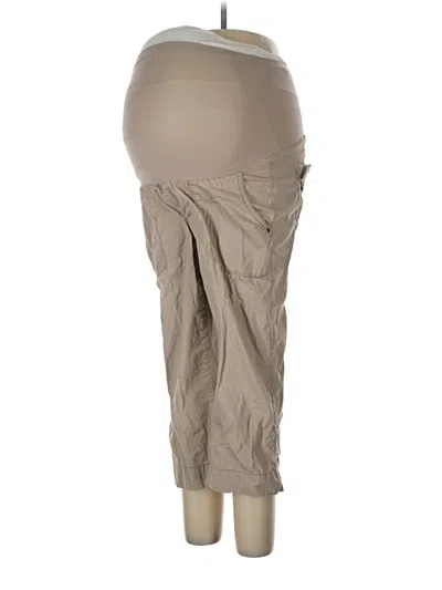 Pre-owned Motherhood Khaki Pant In Tan