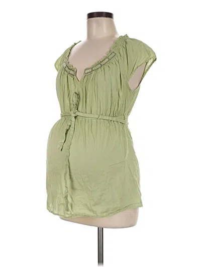 Pre-owned Motherhood Kimono In Green
