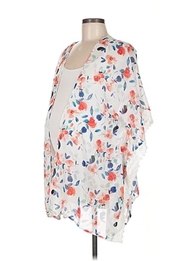 Pre-owned Motherhood Kimono In White