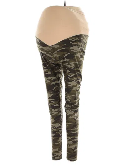 Pre-owned Motherhood Leggings In Green