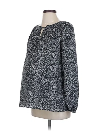 Pre-owned Motherhood Long Sleeve Blouse In Gray