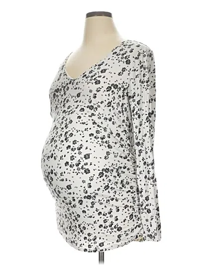 Pre-owned Motherhood Long Sleeve T-shirt In Silver