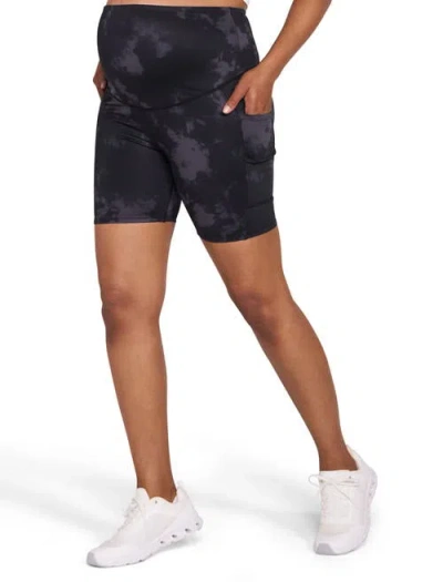 Motherhood Maternity 6 1/2" Active Pocket Maternity Biker Short In Purple