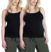 Motherhood Maternity Clip Down Nursing Tank Top Cami In Black