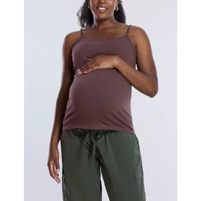 Motherhood Maternity Clip Down Nursing Tank Top Cami In French Roast