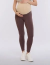 Motherhood Maternity Essential Stretch Secret Fit Over The Belly Maternity Leggings In Brown
