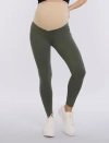 Motherhood Maternity Essential Stretch Secret Fit Over The Belly Maternity Leggings In Green