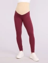 Motherhood Maternity Essential Stretch Secret Fit Over The Belly Maternity Leggings In Red