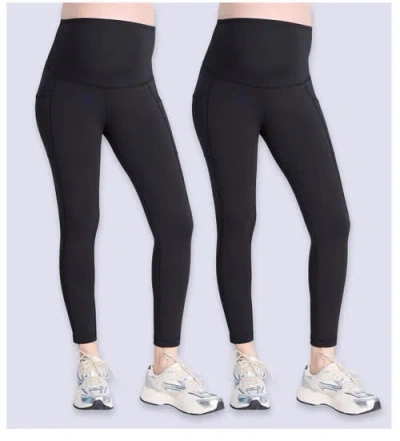 Motherhood Maternity High Waist Over The Belly Active Pocket Ankle Legging In Black