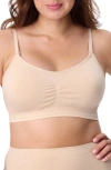 Motherhood Maternity Maternity Seamless Nursing And Hands-free Pumping Bra In Gray