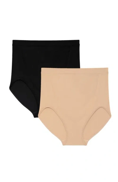 Motherhood Maternity Maternity Seamless Over-the-bump Panty, 2-pack In Gray