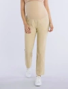 Motherhood Maternity Mia Secret Fit Over The Belly Slim Straight Leg Pant In Khaki