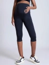 Motherhood Maternity Over The Belly Active Capri Legging In Black